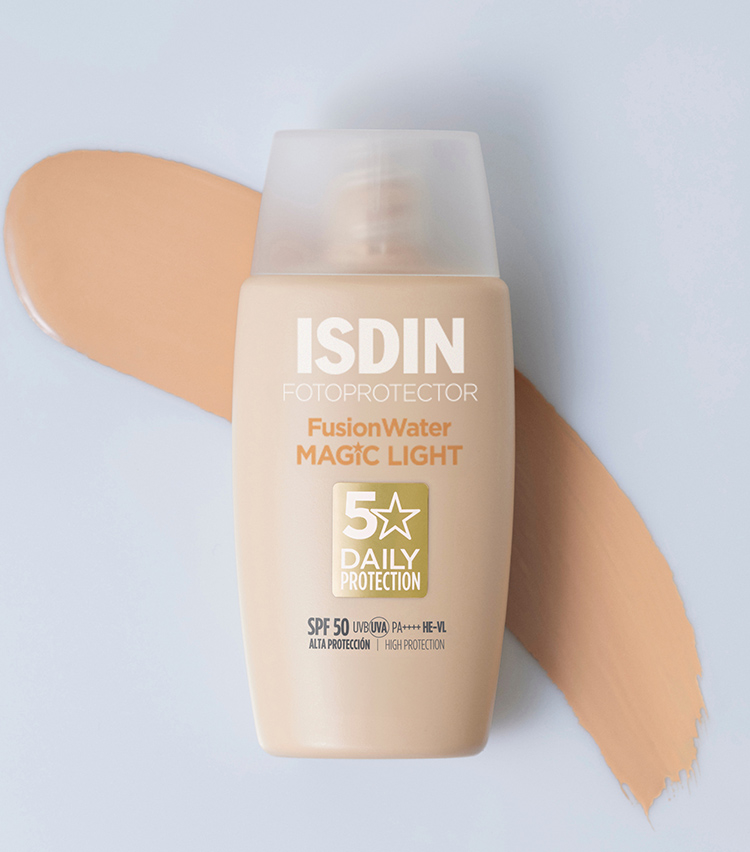 ضد آفتاب فیوژن واتر رنگی ایزدین رنگ لایت Light spf 50 - تصویر 1