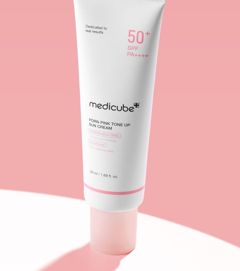 کرم ضدآفتاب مدی کیوب  medicube PDRN PINK TONE UP - تصویر 6