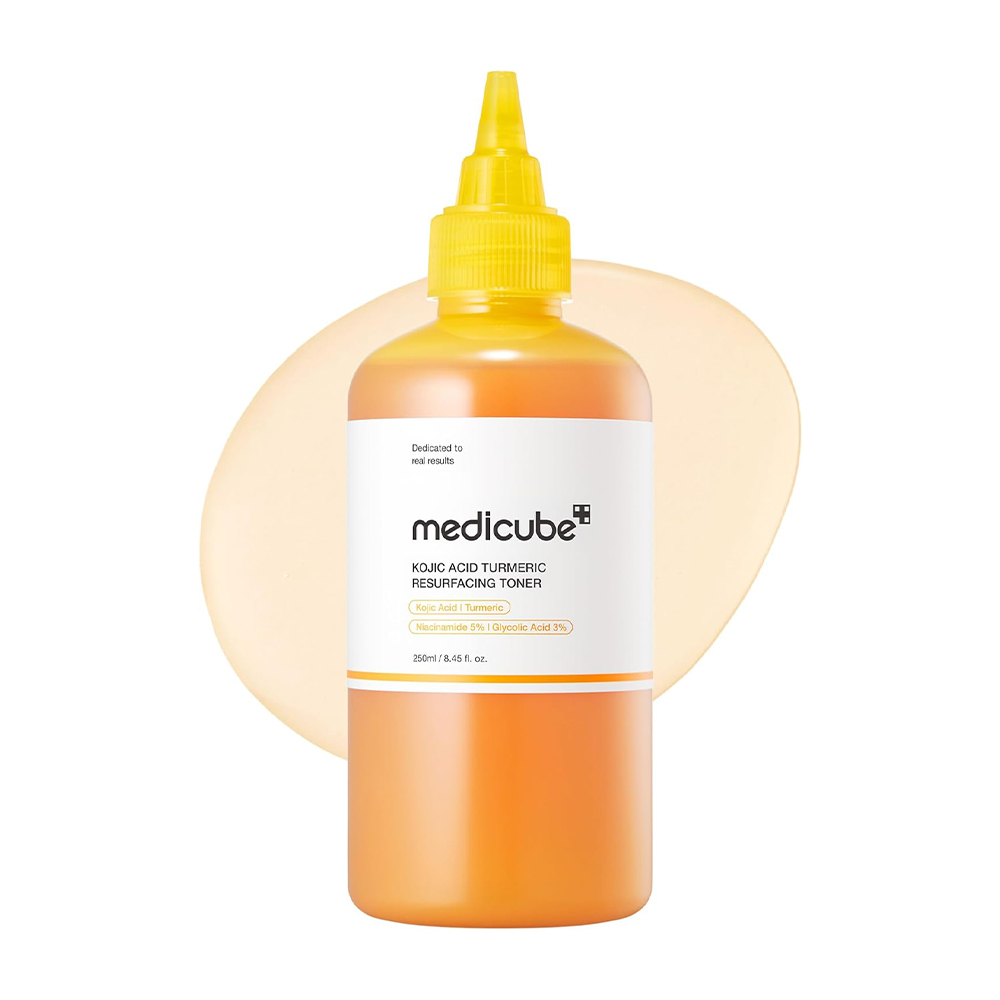 Medicube-Kojic-Acid-Turmeric-Resurfacing-Toner-1 تونر ترمیم کننده و روشن کننده کوجیک اسید و زردچوبه مدی کیوب - تصویر 1