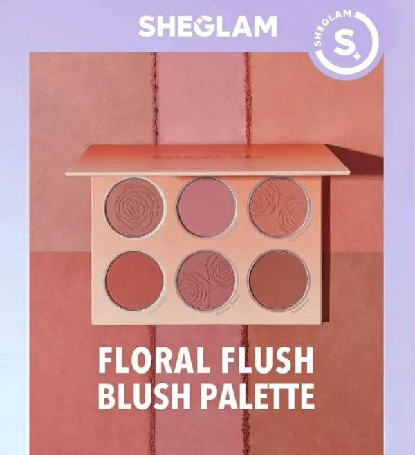 Sheglam-Floral-Flush-Blush-Palette-4-600x659.jpg پالت رژ گونه شش تایی شیگلم SHEGLAM نارنجی - تصویر 2