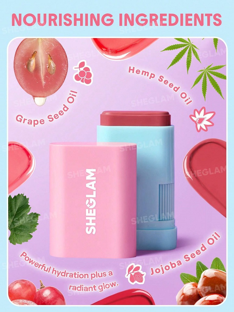 sheglam-glass-glow-blush-stick01 رژگونه استیکی شیگلم - تصویر 6