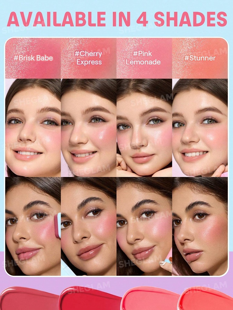 sheglam-glass-glow-blush-stick04 رژگونه استیکی شیگلم - تصویر 3