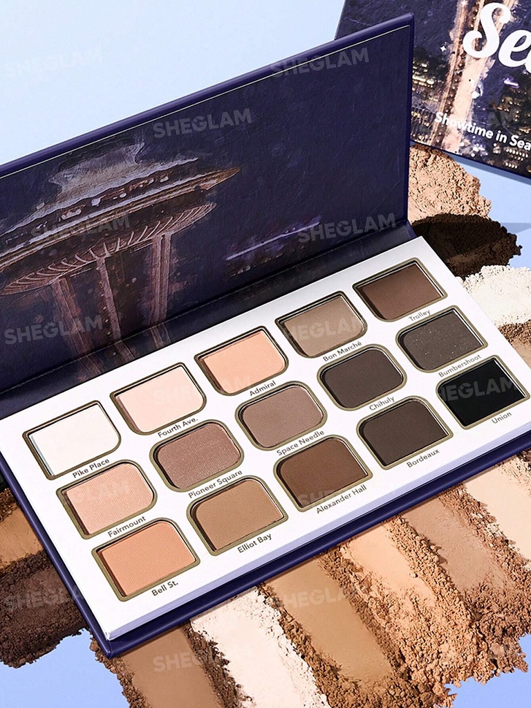 sheglam-showtime-in-seattle-15-pan-palette01 پالت سایه 15 رنگ شیگلم مدل Showtime in Seattle - تصویر 2