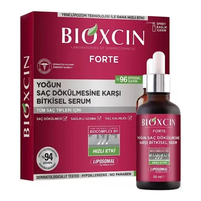 سرم ضد ریزش مو بیوکسین ۳عددی  BIOXCIN FORTE HERBAL SERUM